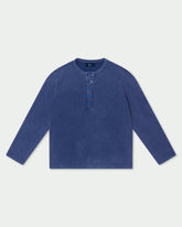 Blue Monday Waffle Henley