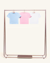 Baby Tee 3-Pack: Natural, Pink, Pale Blue