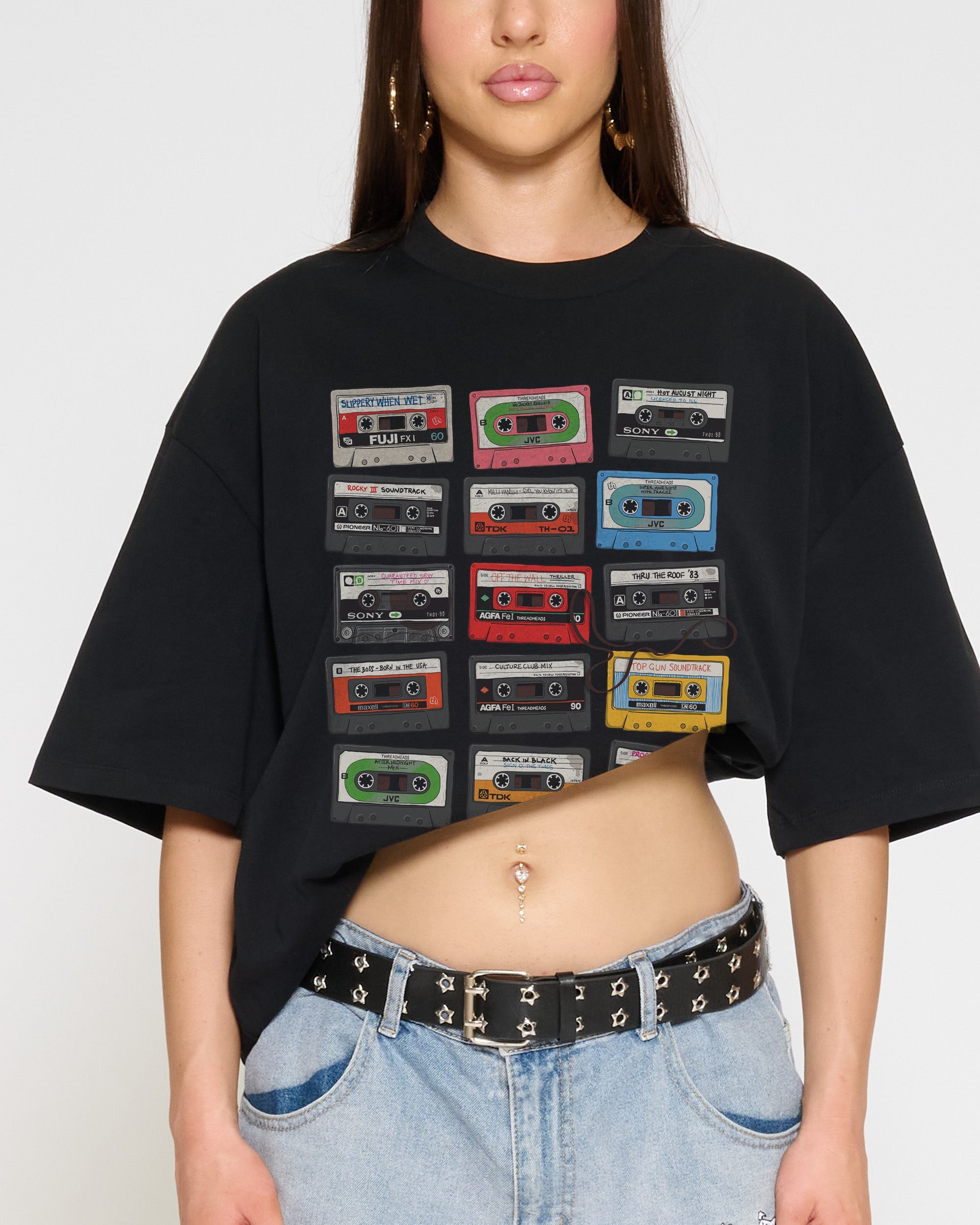 Cassette Tapes Oversized Tee