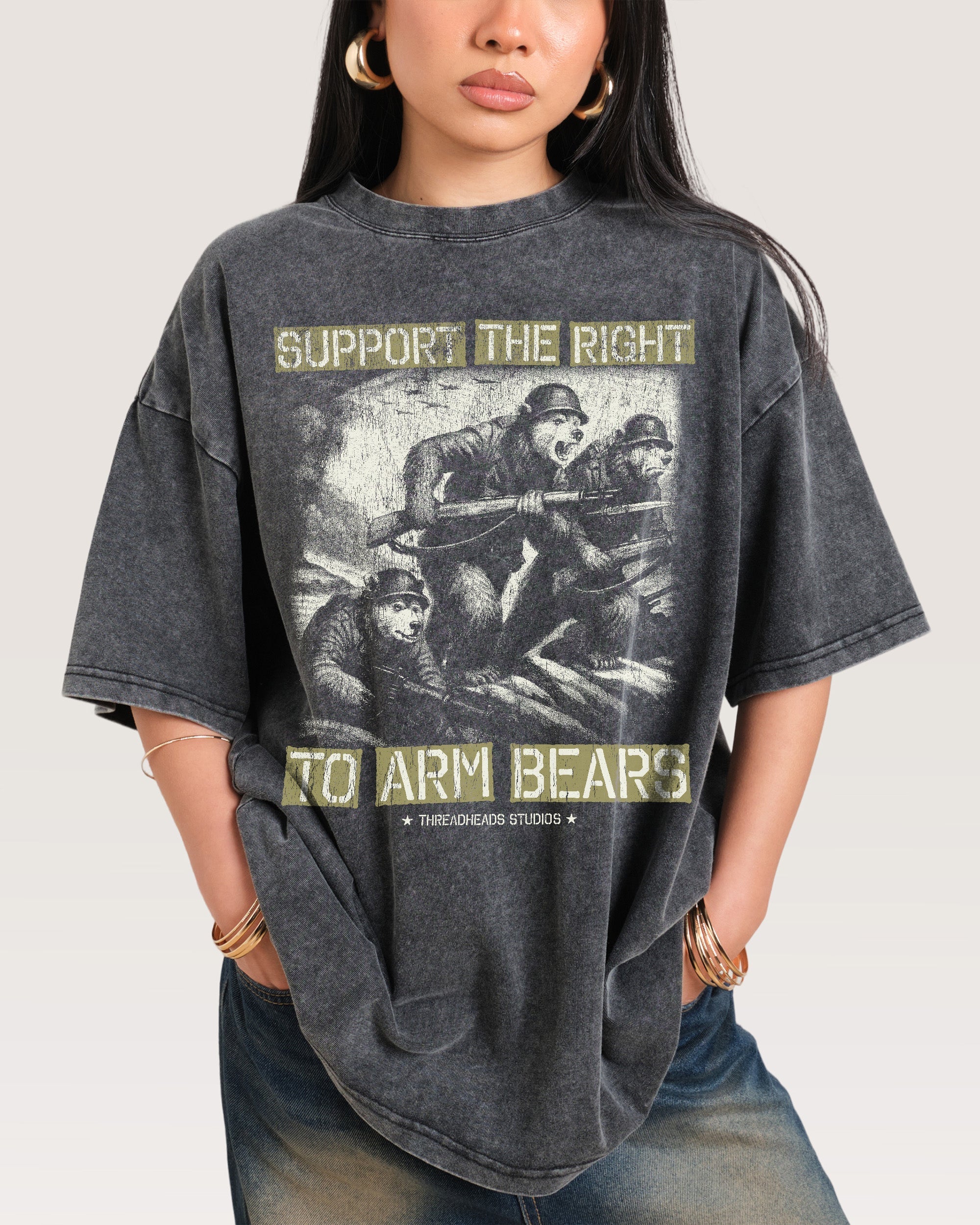 Arm Bears Oversized Tee