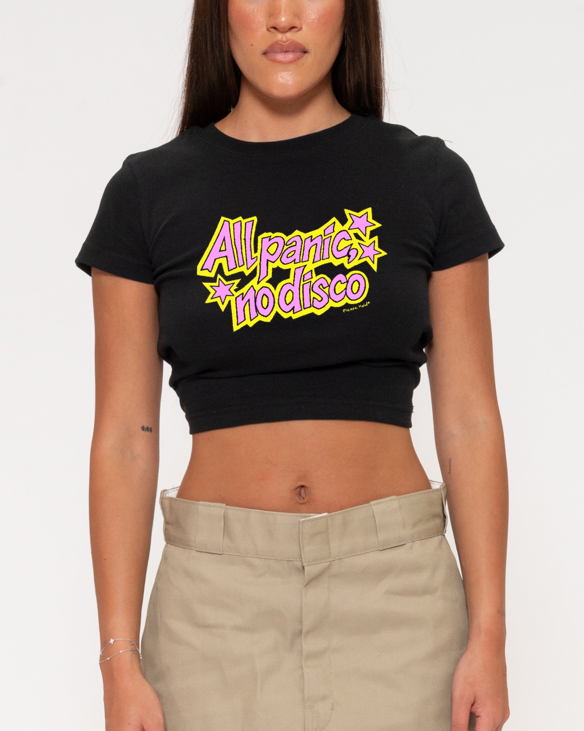 All Panic, No Disco Baby Tee