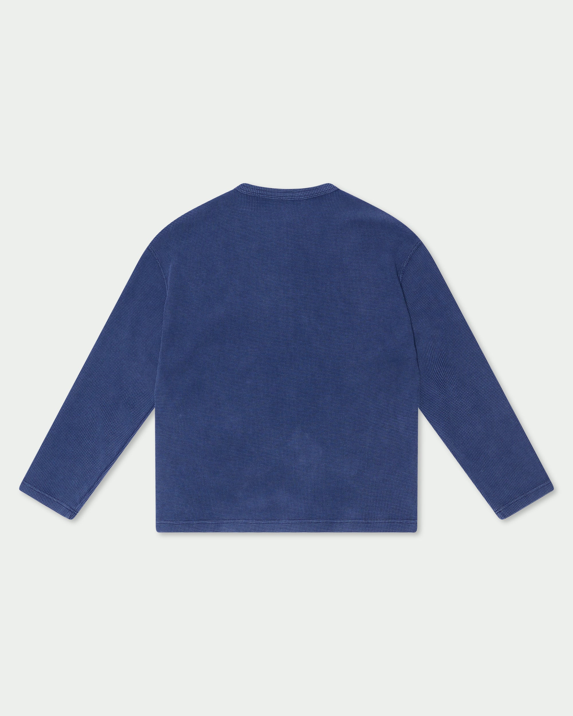 Blue Monday Waffle Henley