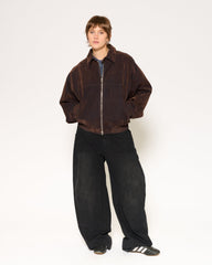 Archive Washed Bomber Jacket - Brown