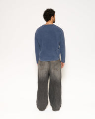 Blue Monday Waffle Henley