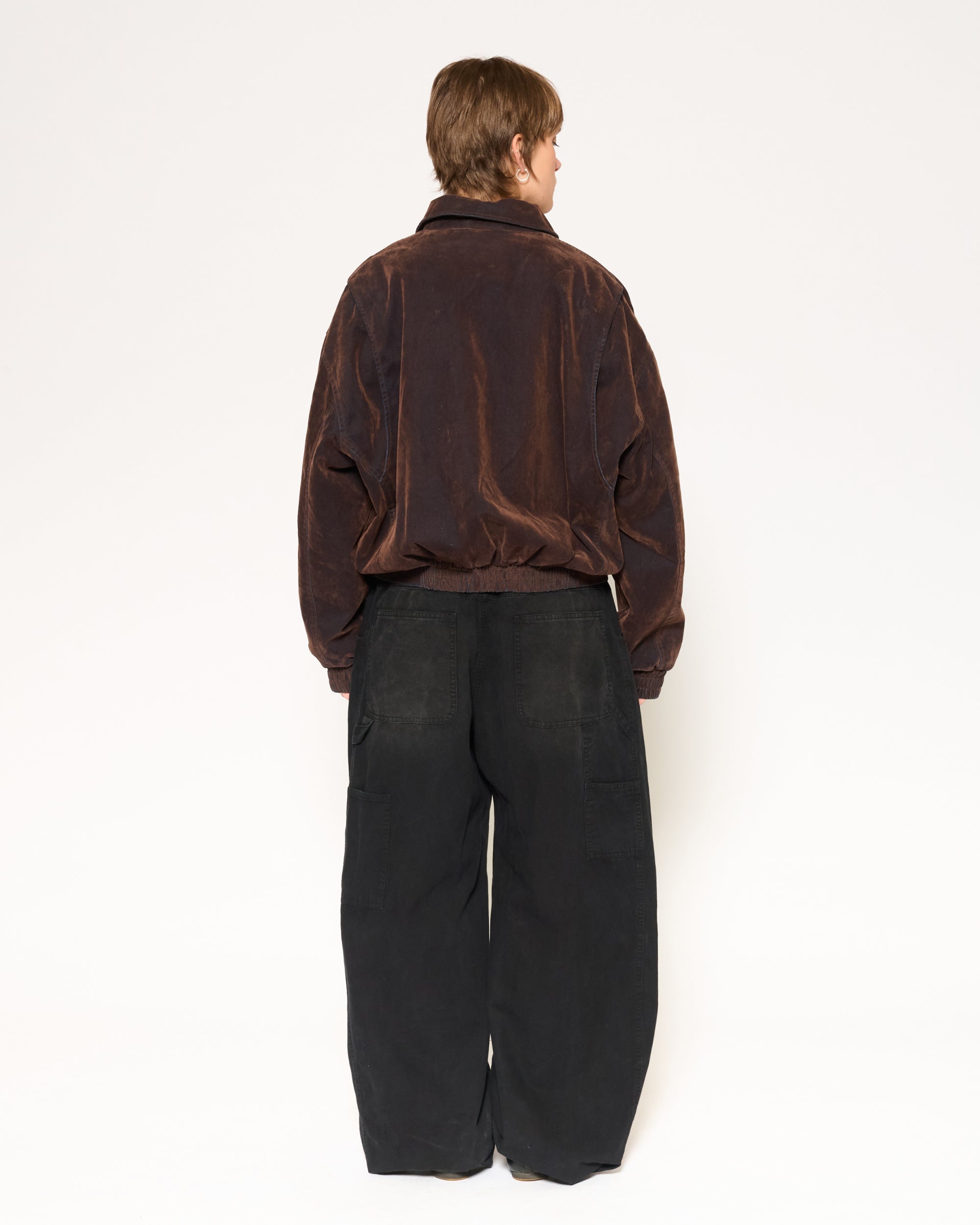 Archive Washed Bomber Jacket - Brown