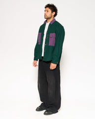 90s Colour Block Utility Overshirt