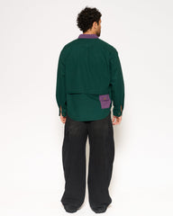90s Colour Block Utility Overshirt