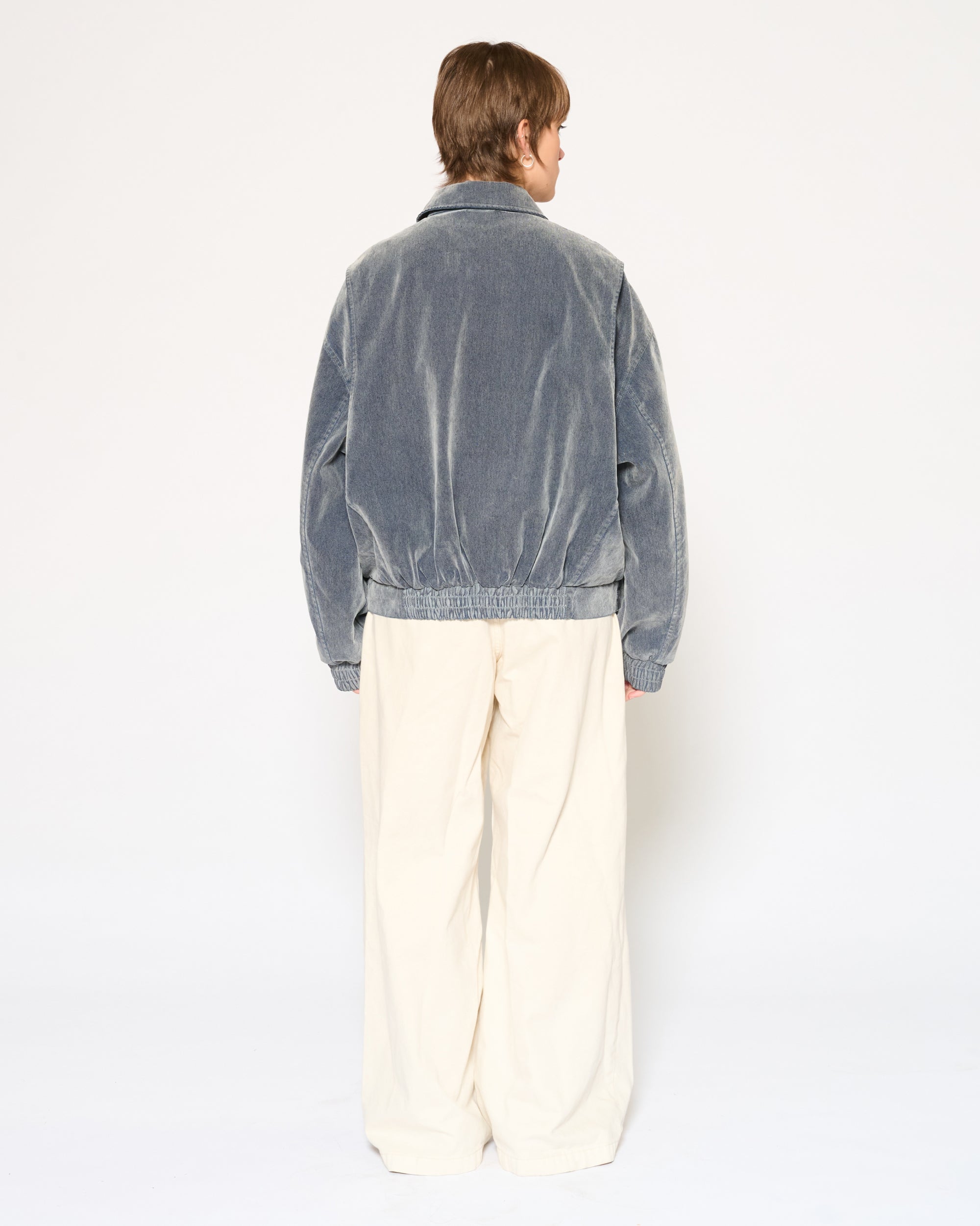 Archive Washed Bomber Jacket - Blue