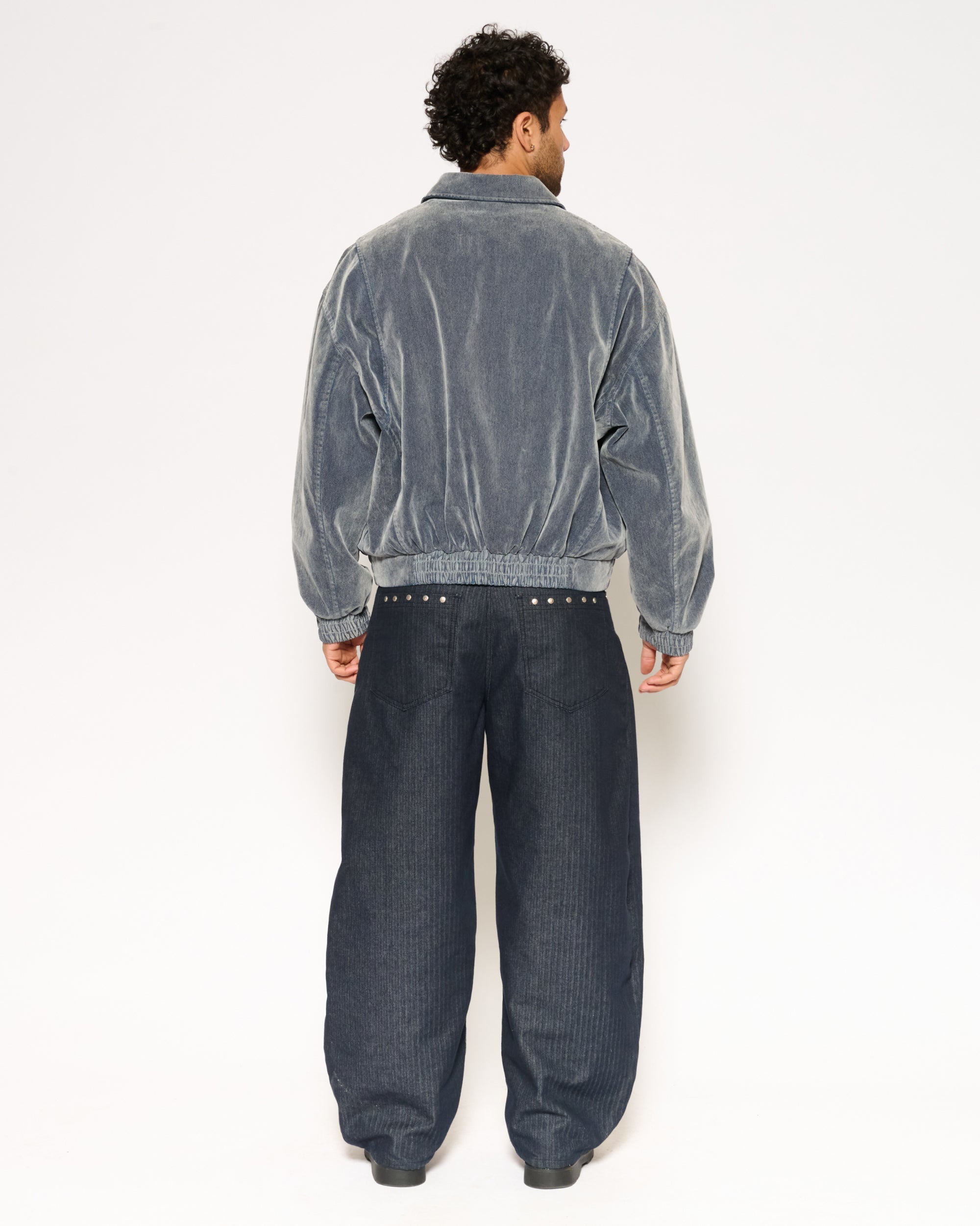Archive Washed Bomber Jacket - Blue