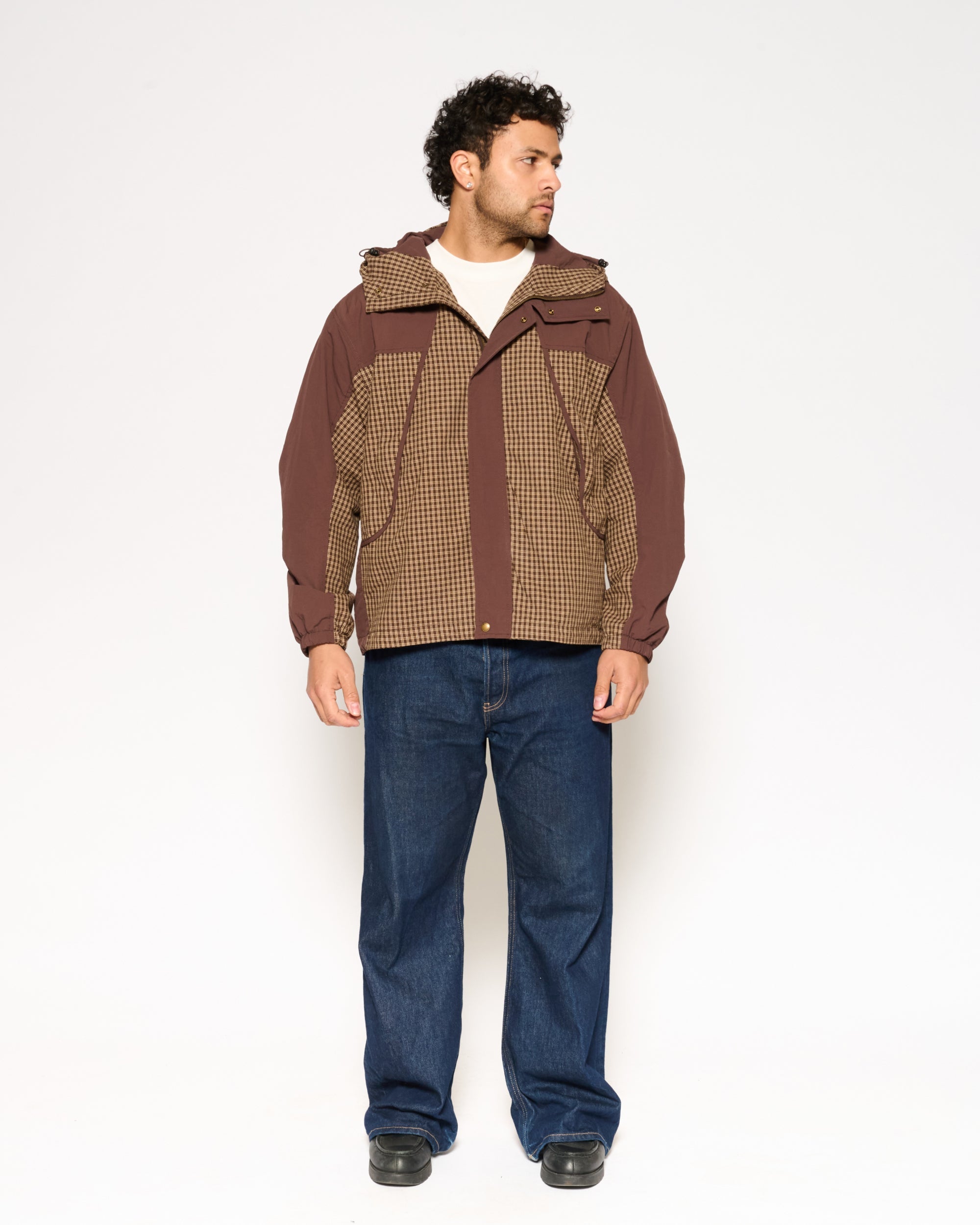 Cadence Checked Utility Jacket