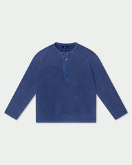 Blue Monday Waffle Henley