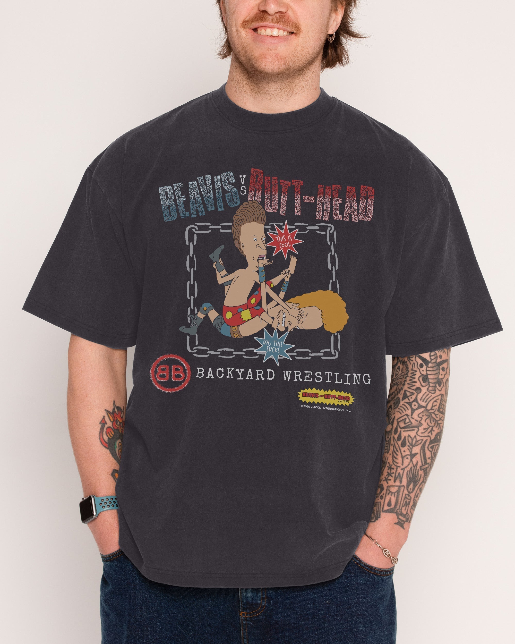 Backyard Wrestling Oversized Tee