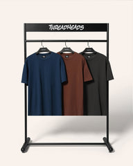 Classic Tee 3-Pack: Charcoal, Navy, Brown