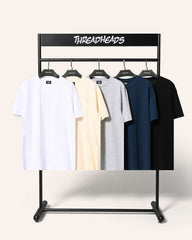 Classic Tee 5-Pack: Black, Navy, White, Natural, Grey