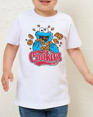 Cookie Monster Cookies Kids T-Shirt