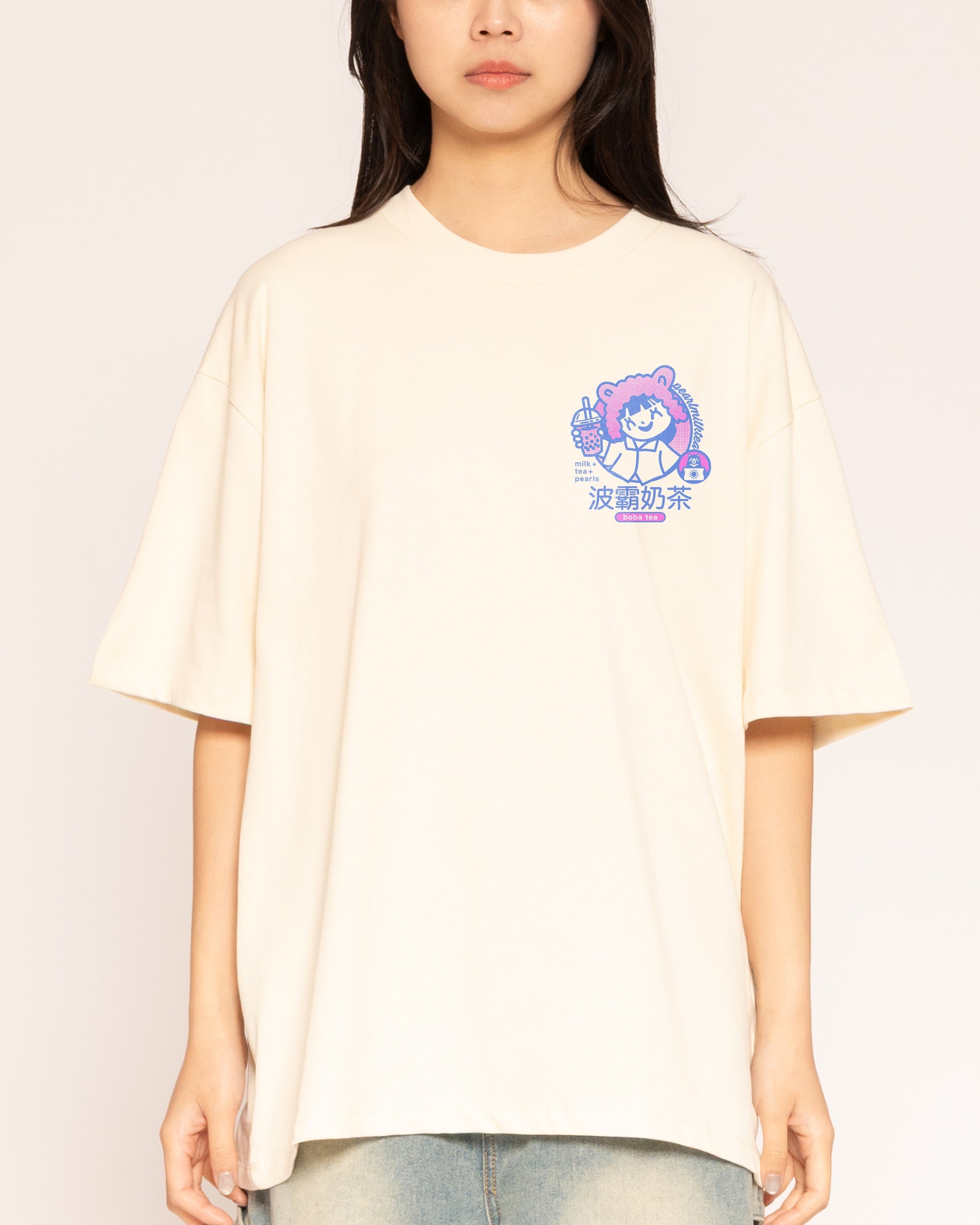 Boba Tea Oversized Tee