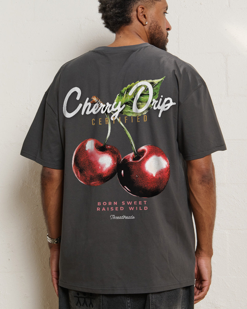 Cherry Drip Oversized Tee