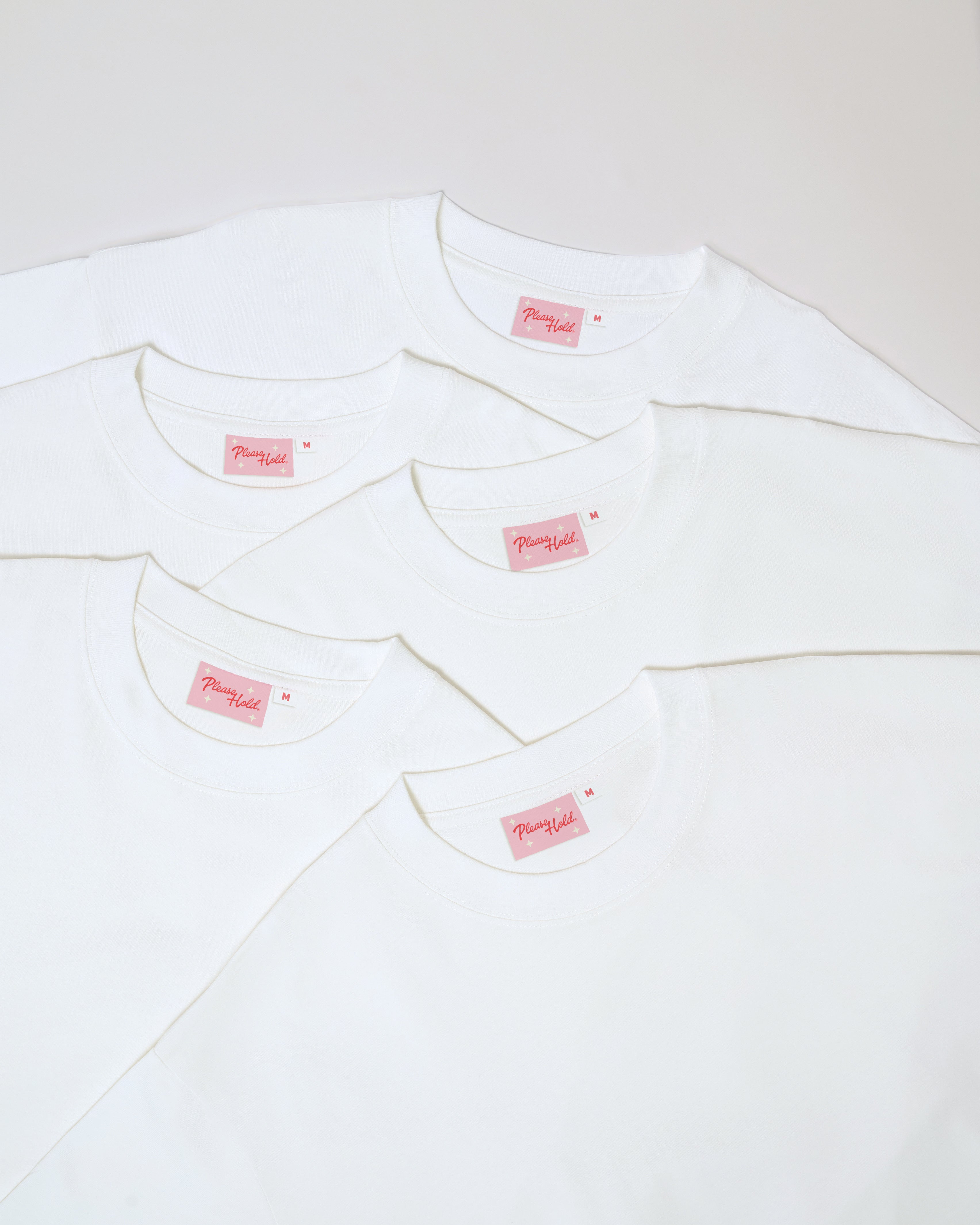 Boxy Tee 5-Pack: White