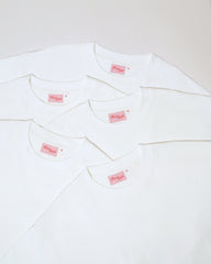 Boxy Tee 5-Pack: White