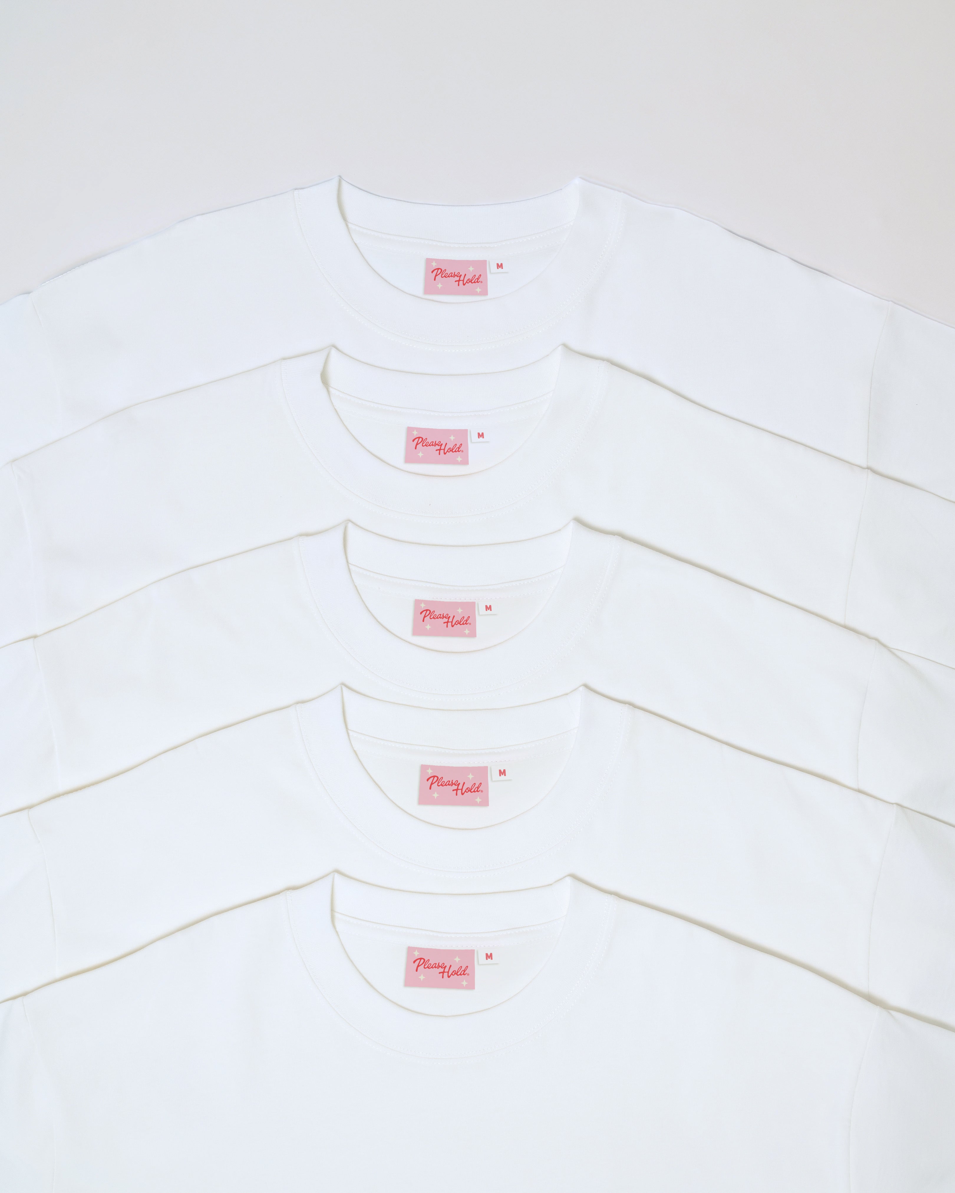 Boxy Tee 5-Pack: White