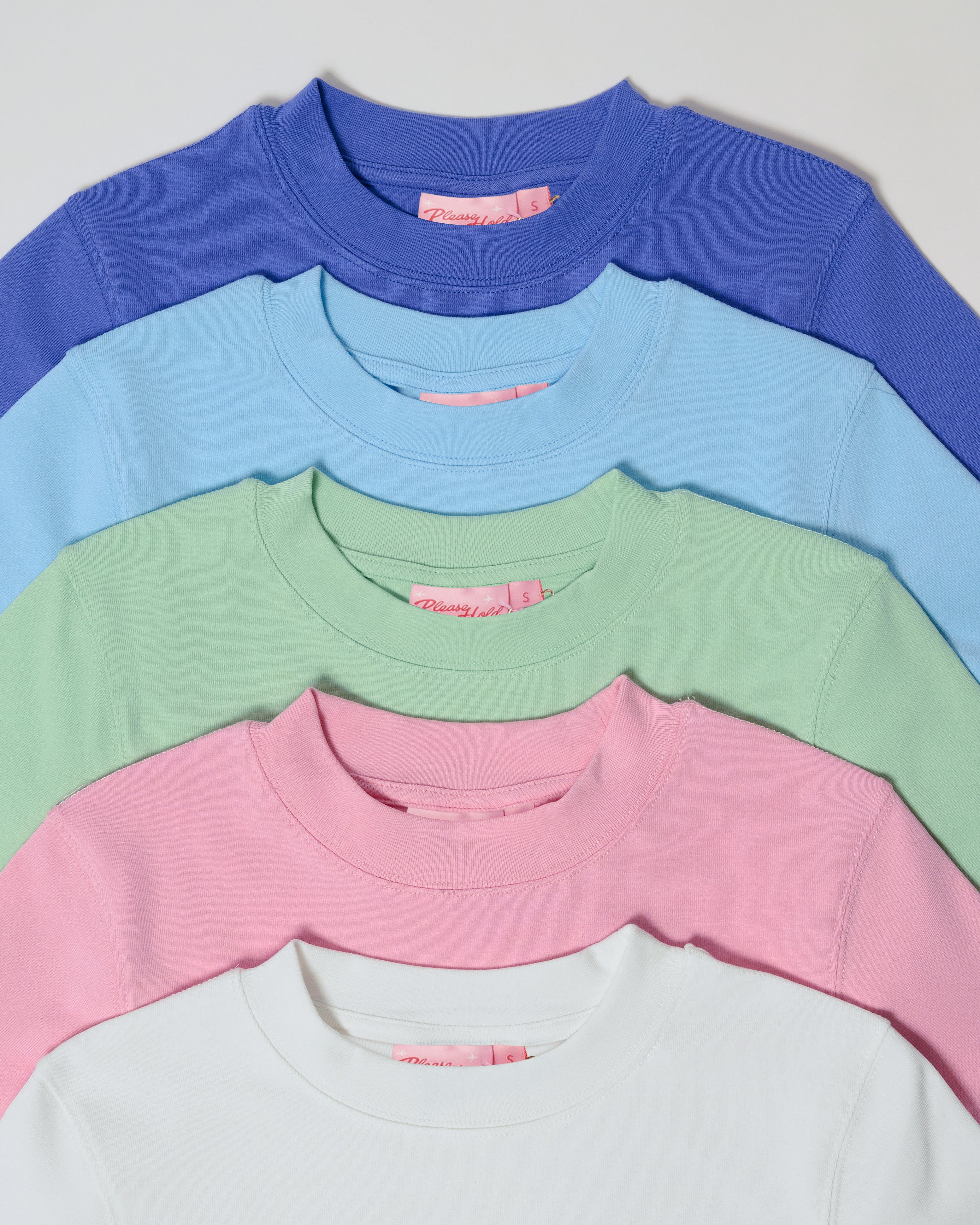 Baby Tee 5-Pack: Dusk, Pale Blue, Pistachio, Pink, Natural