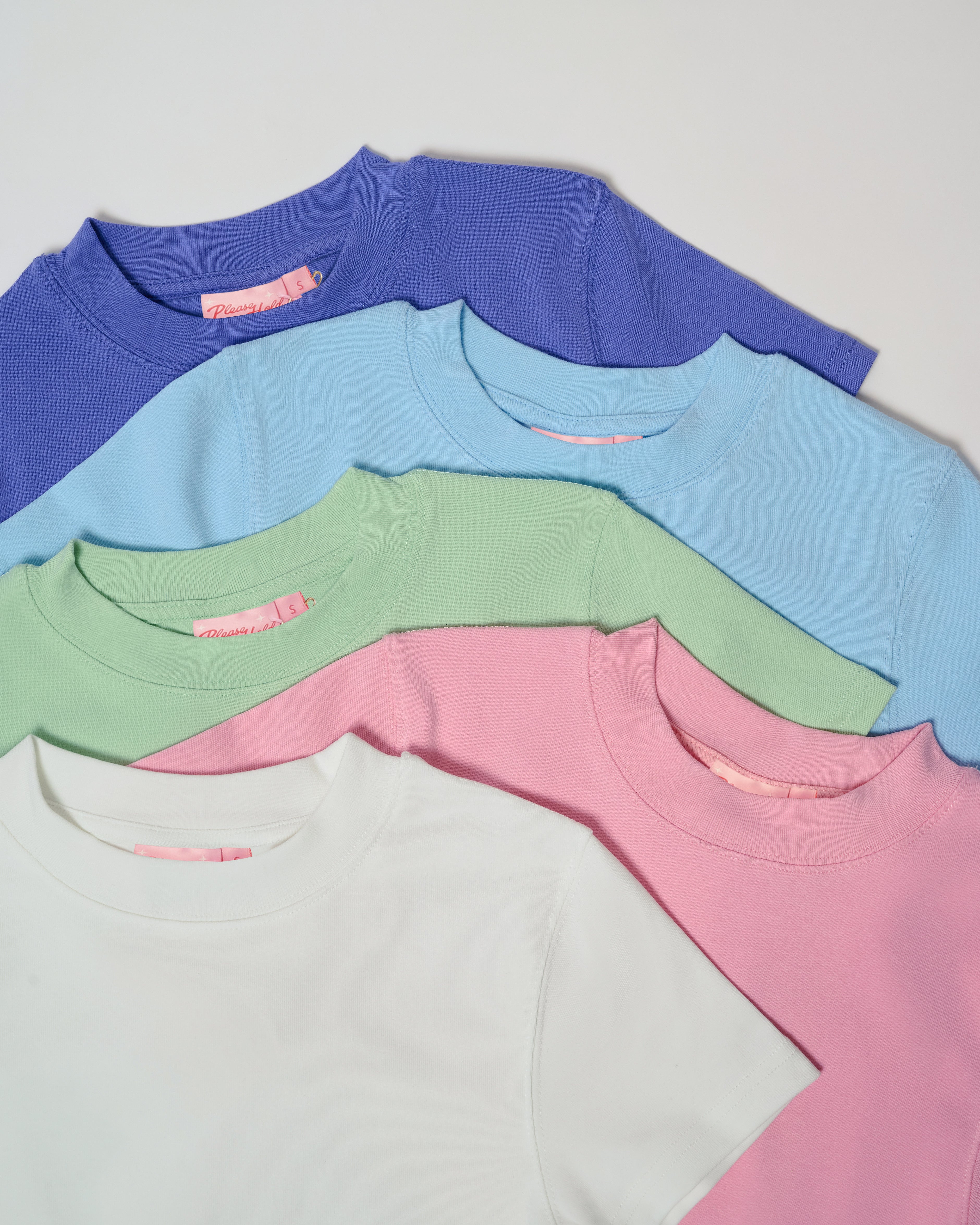 Baby Tee 5-Pack: Dusk, Pale Blue, Pistachio, Pink, Natural