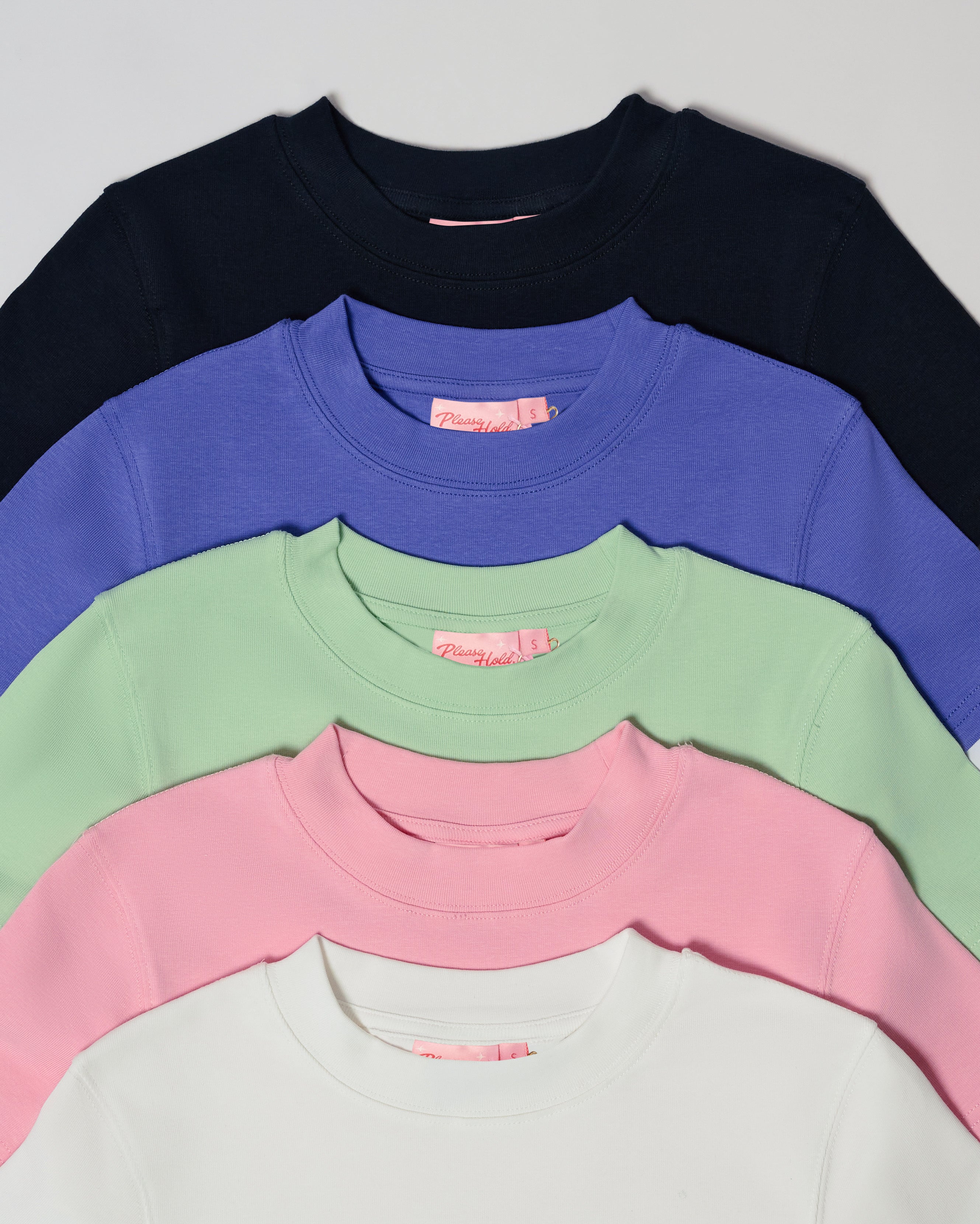 Baby Tee 5-Pack: Black, Dusk, Pistachio, Pink, Natural