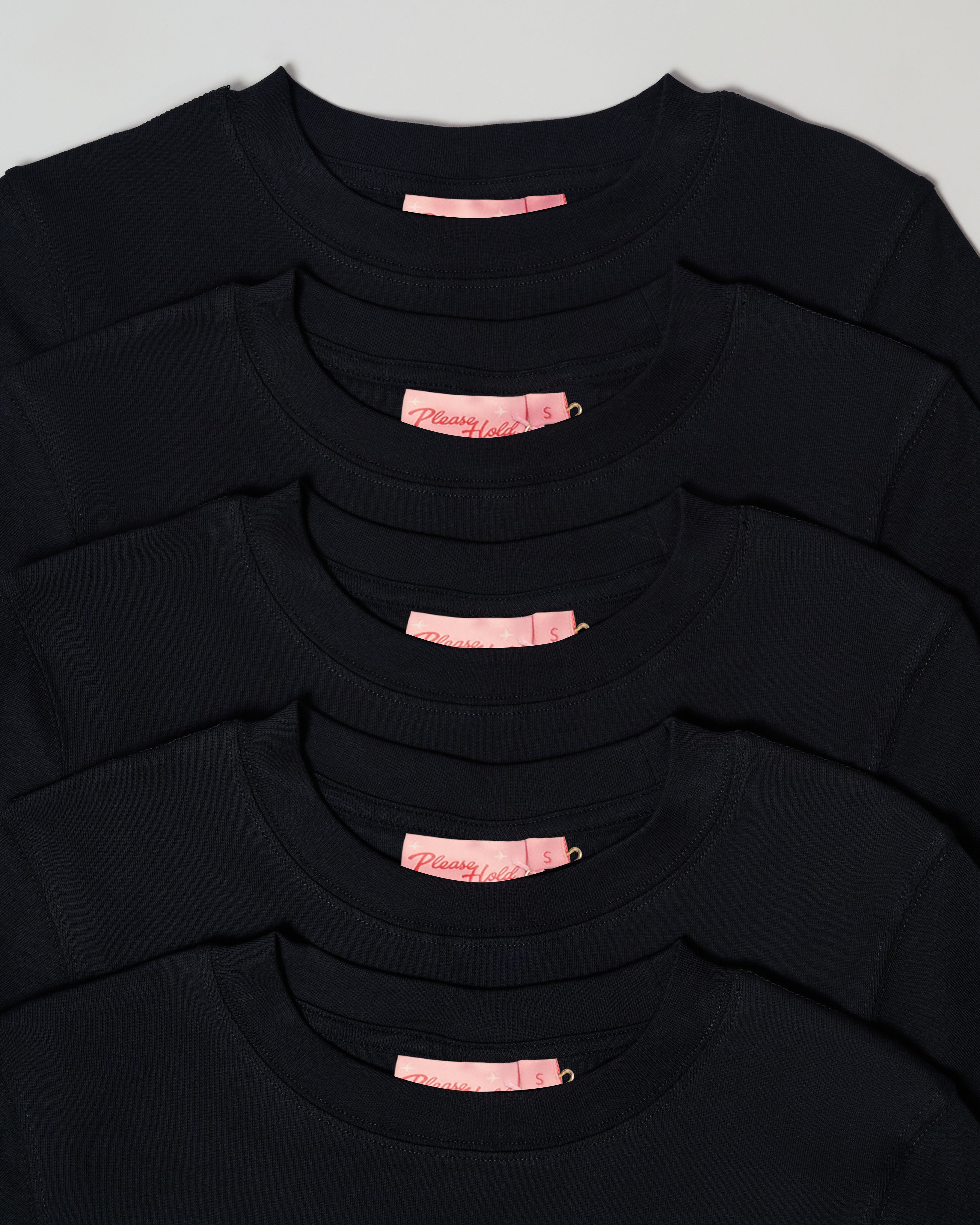 Baby Tee 5-Pack: Black