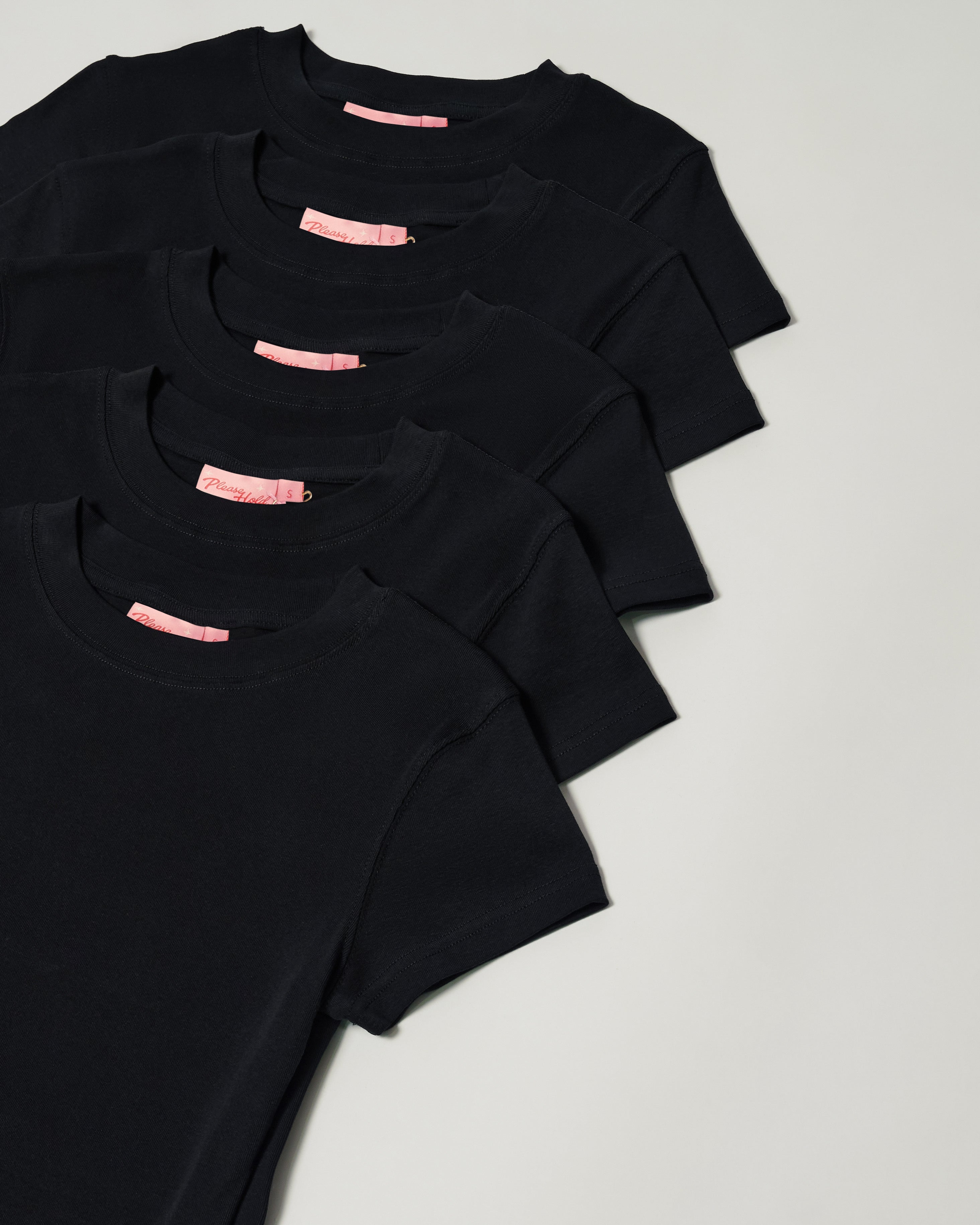 Baby Tee 5-Pack: Black