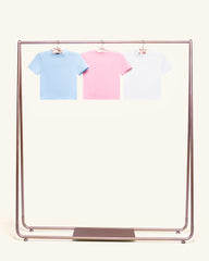 Baby Tee 3-Pack: Natural, Pink, Pale Blue