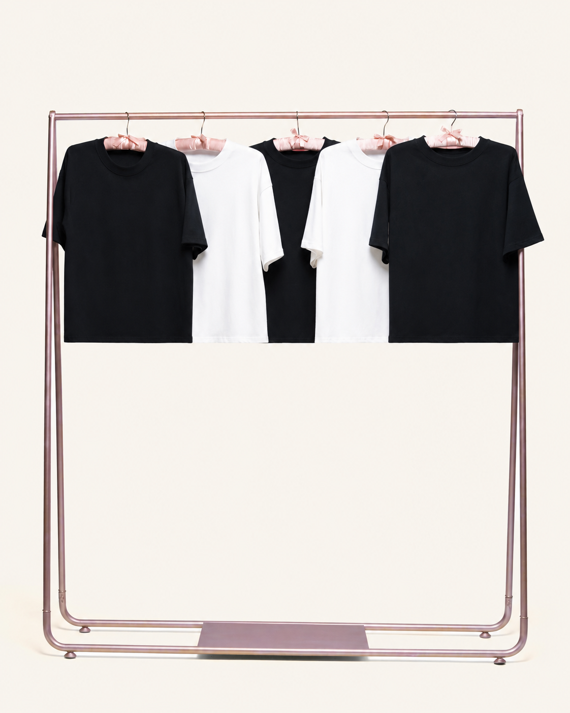 Boxy Tee 5-Pack: Black, White