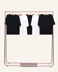 Boxy Tee 5-Pack: Black, White