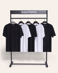 Classic Tee 5-Pack: Black & White