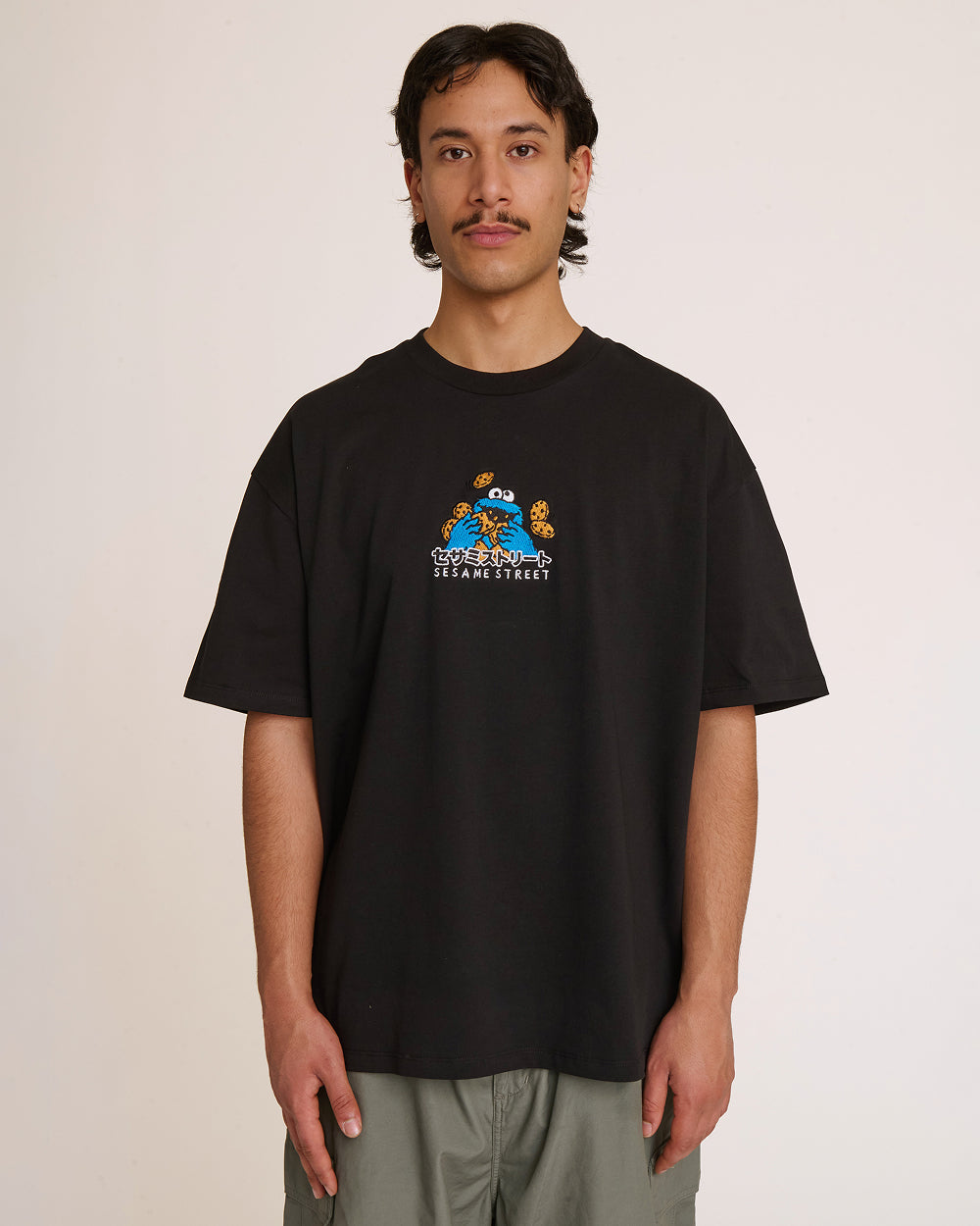 Cookie Monster Tokyo Oversized Embroidered Tee