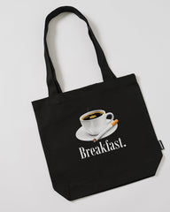 Breakfast Coffee Tote Bag