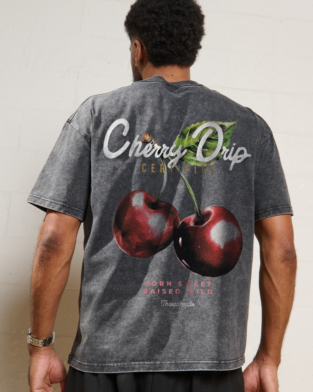 Cherry Drip Oversized Tee