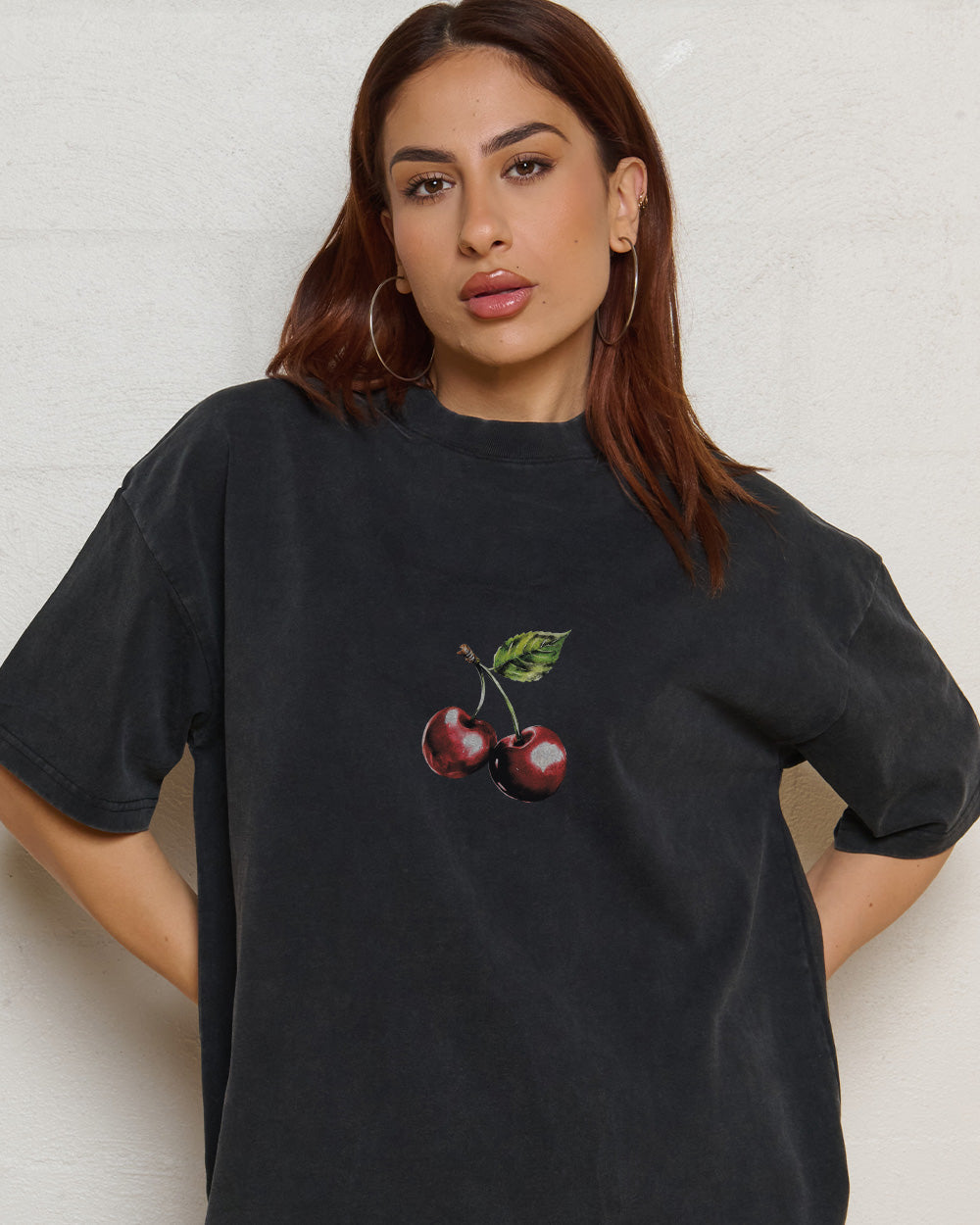 Cherry Drip Oversized Tee