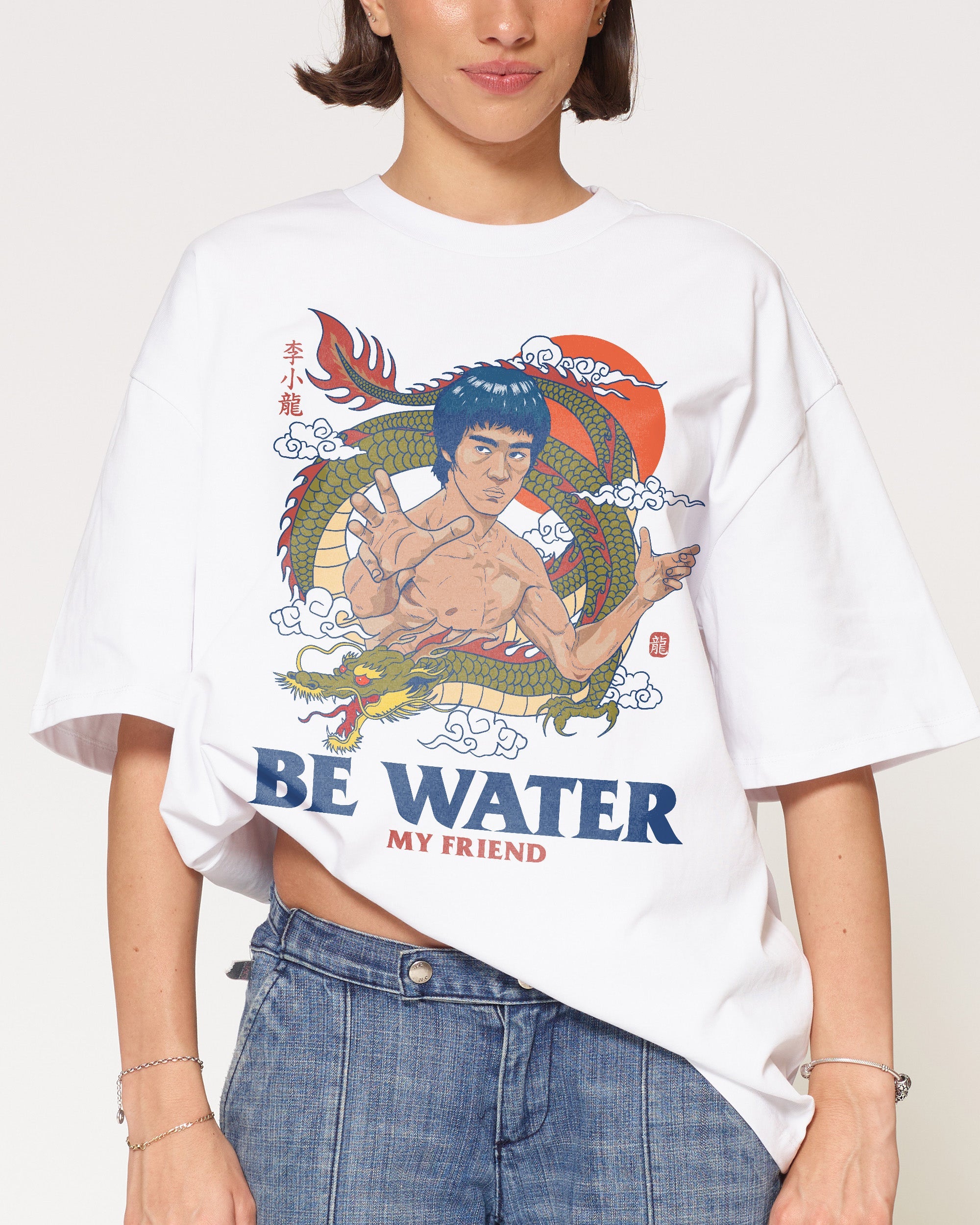 Bruce Lee Be Water Oversized Tee