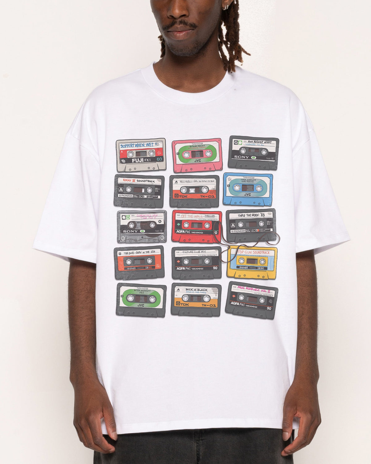 Cassette Tapes Oversized Tee