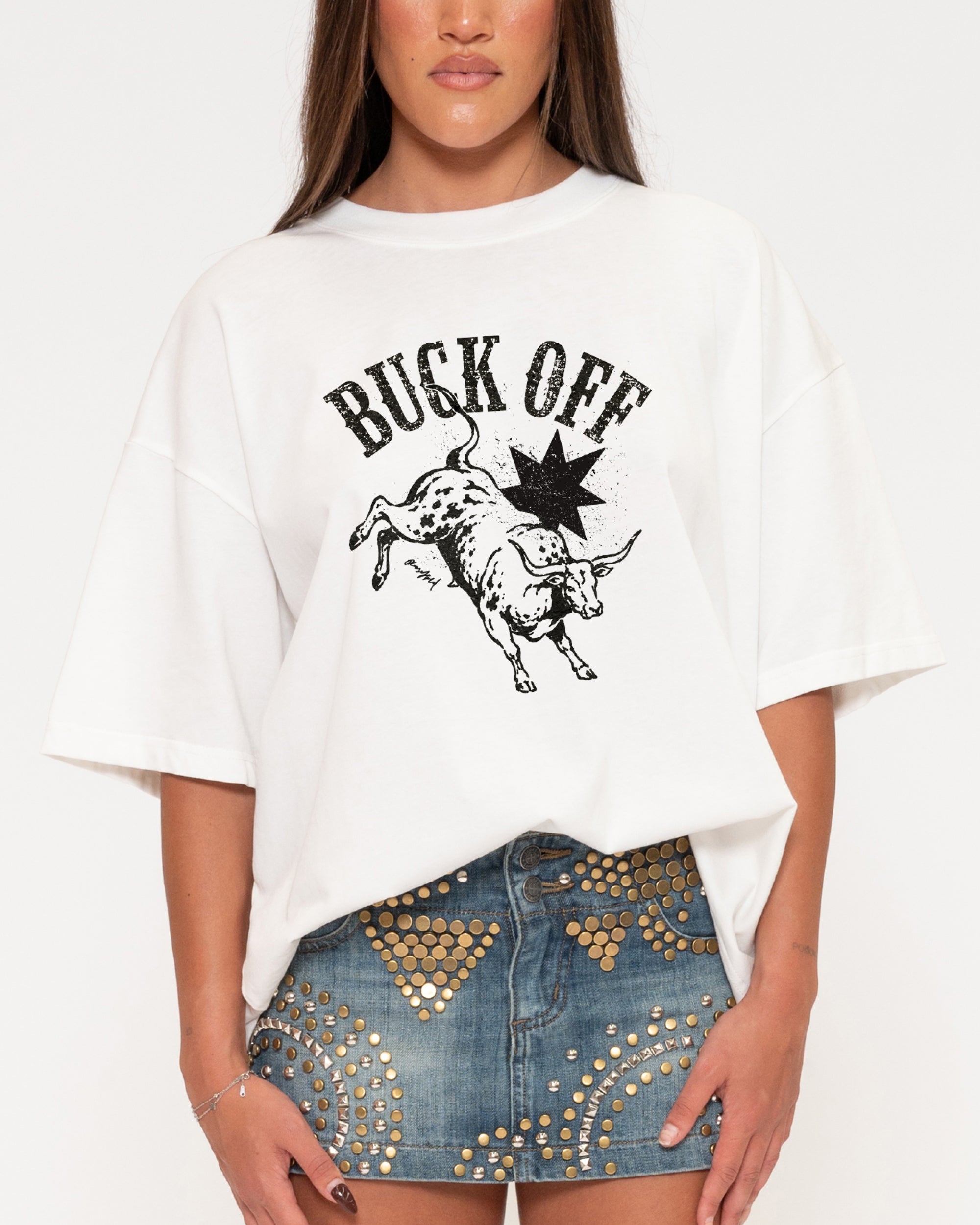 Buck Off Boxy Tee