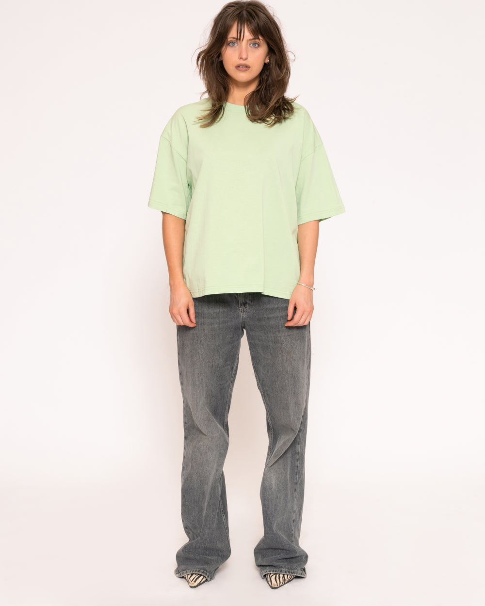 Boxy Tee 5-Pack: Black, White, Pistachio, Pink