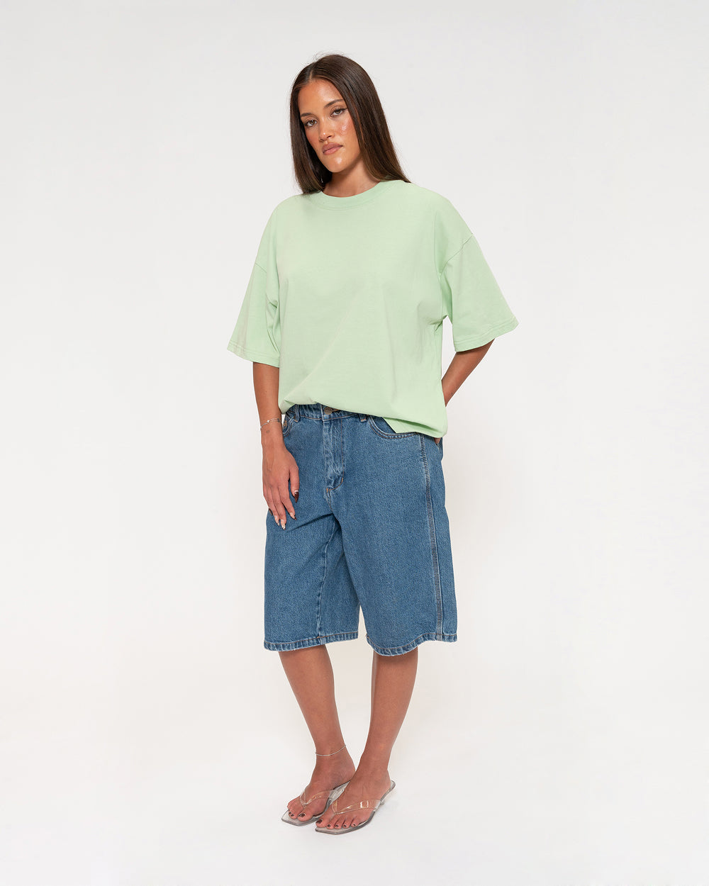 Boxy Tee 5-Pack: Black, Dusk, Pale Blue, Pistachio, White